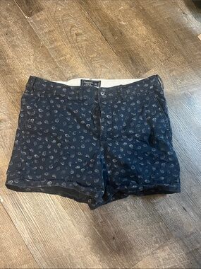 Abercrombie & Fitch Navy Paisley Flat Front Men’s Shorts